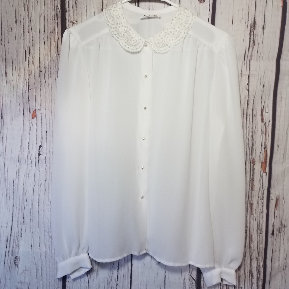 Vintage Jamboree New York Union Made Sheer Blouse